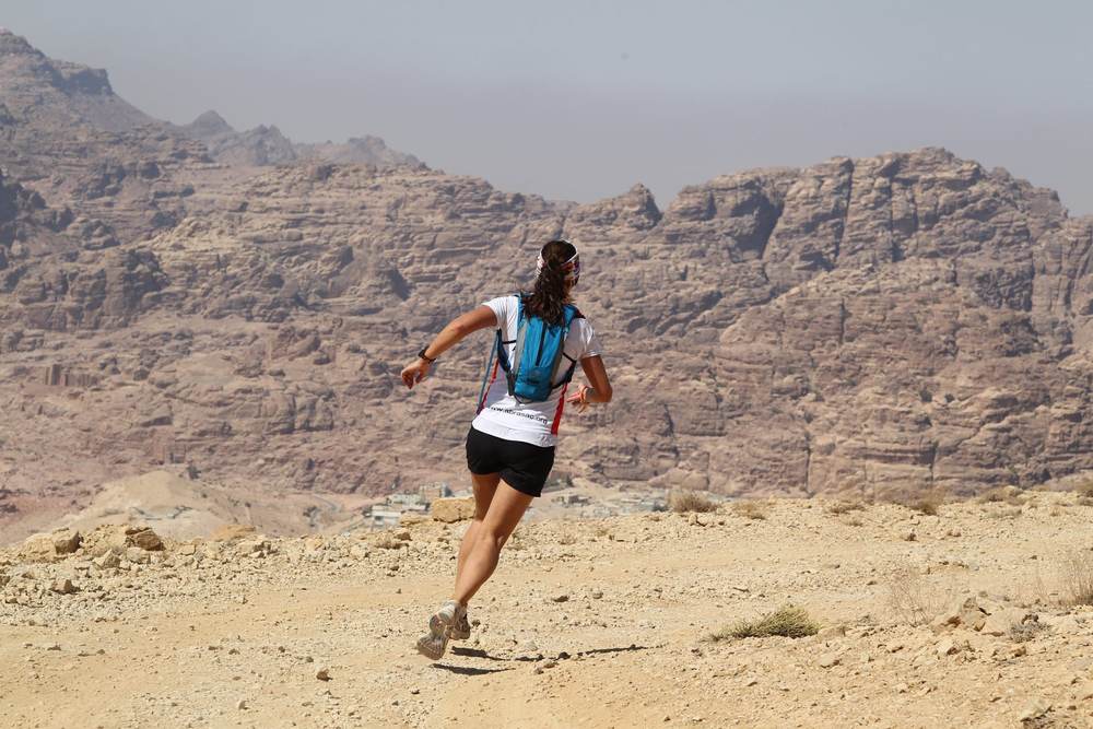 Exploring the wadis on a trail run
