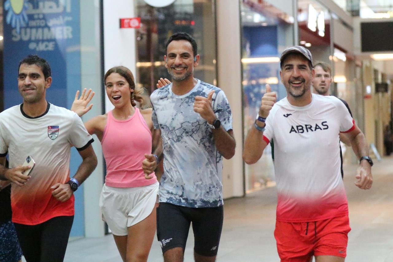 Out on a mall fun run